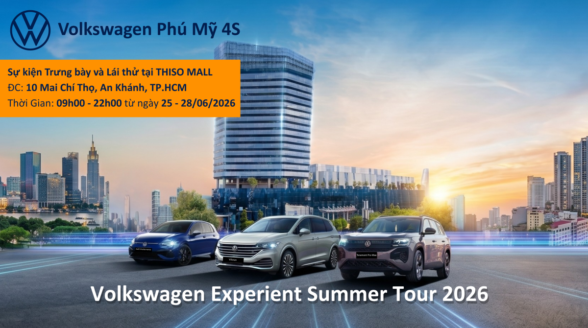 Sự Kiện Trưng Bày và Lái Thử xe Volkswagen Tại THISO MALL từ 25 – 28/06/2026