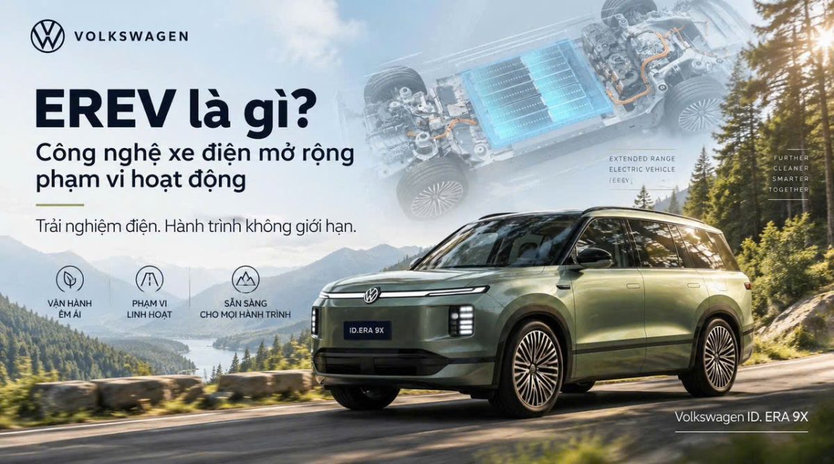 EREV Là Gì? Review Công Nghệ Volkswagen ID. ERA 9X | Volkswagen Phú Mỹ