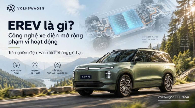 EREV là gì? Công nghệ xe điện mở rộng phạm vi hoạt động trên Volkswagen ID. ERA 9X