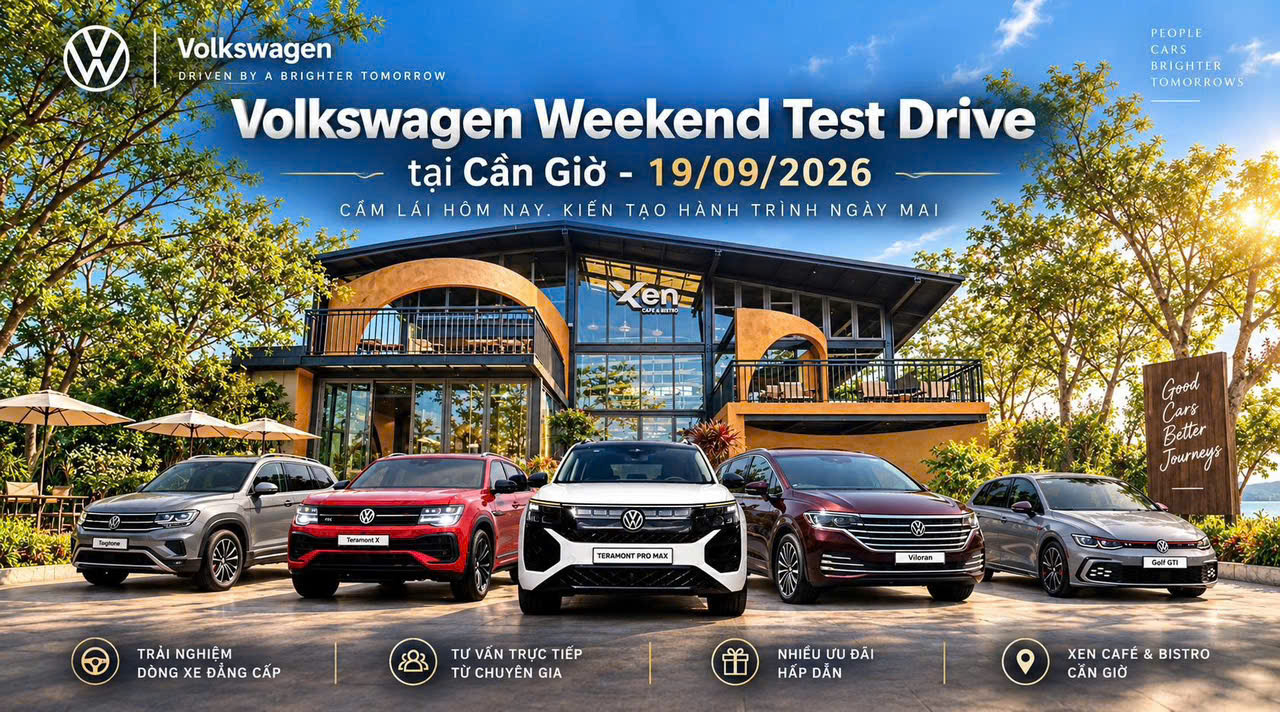 Lái Thử Volkswagen Cần Giờ 19/09/2026 | Volkswagen Phú Mỹ