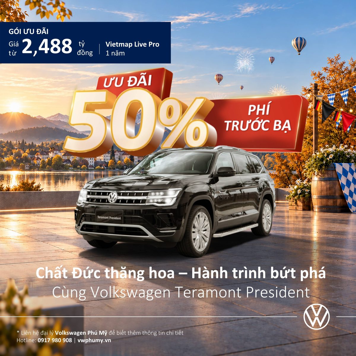 Giá Volkswagen Teramont President tháng 10/2026