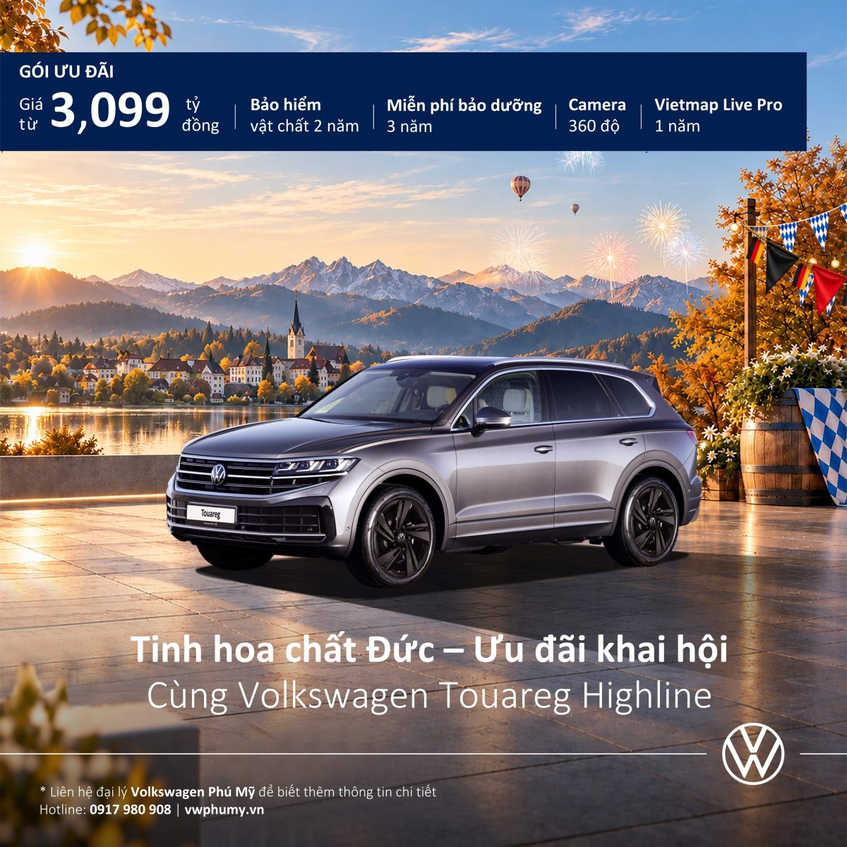 Giá Volkswagen Touareg Highline tháng 10/2026