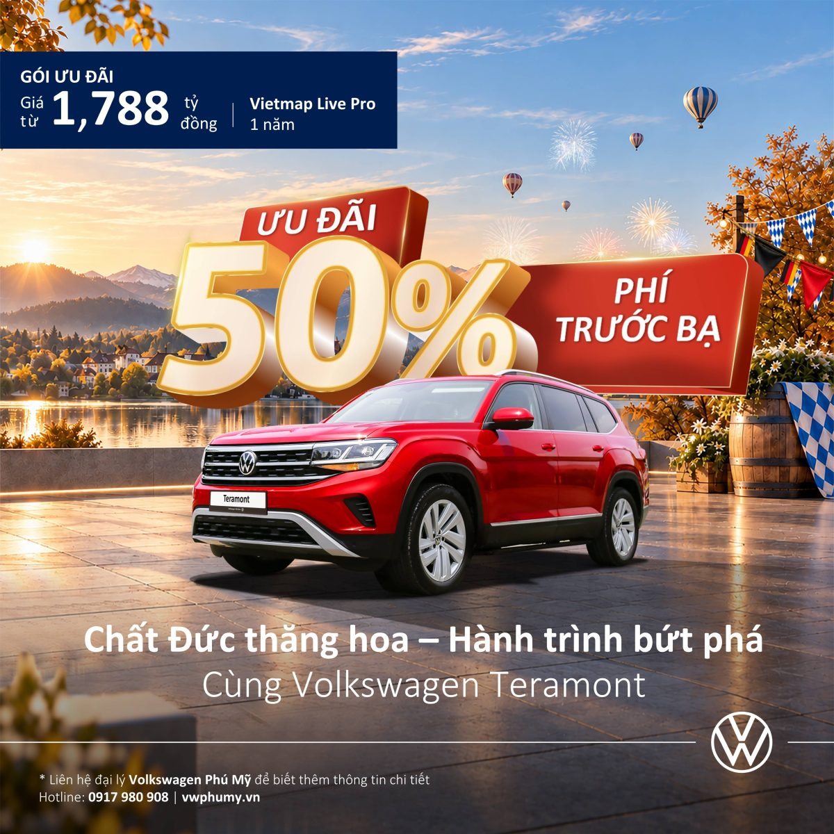 Giá Volkswagen Teramont tháng 10/2026