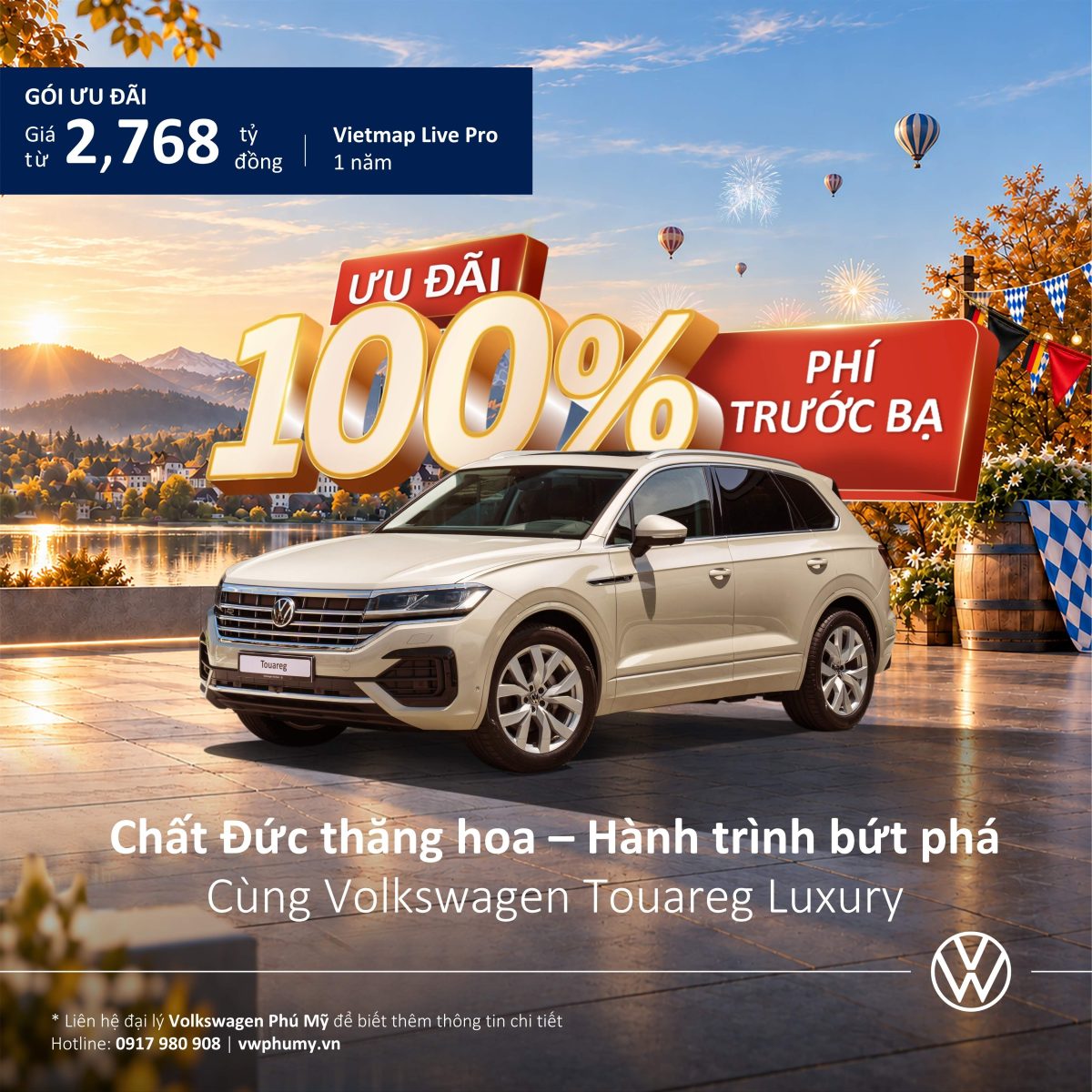 Giá Volkswagen Touareg Luxury tháng 10/2026